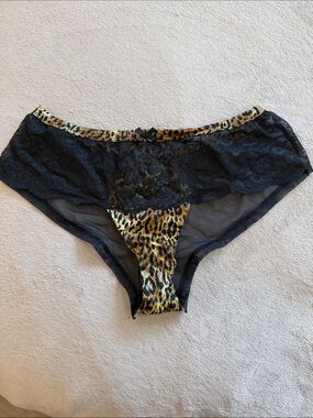 Victoria’s Secret Lace, Leopard & Mesh Bikini Briefs
